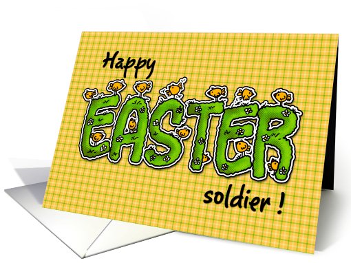 Happy Easter - soldier card (400146)