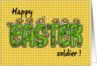 Happy Easter - soldier card