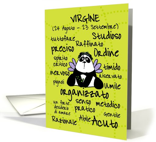 zodiaco - Virgine card (401550)