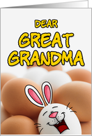 eggcellent easter - great grandma card