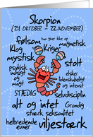 Stjernetegn - Skorpion card