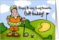 Happy B-day - golf buddy card