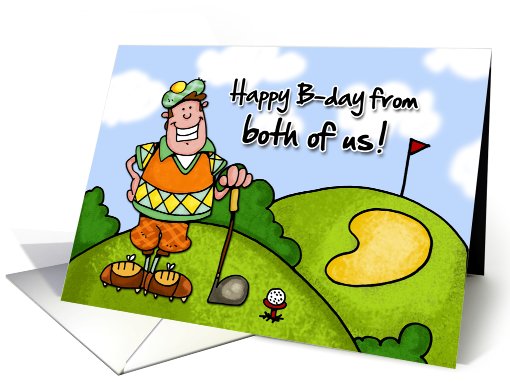Happy B-day - from both of us card (407167)