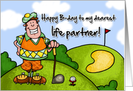 Happy B-day - life partner card