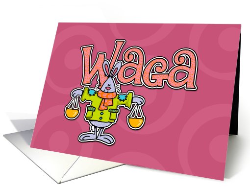 polish zodiac card - Libra (Waga) card (407994)
