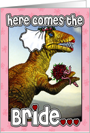 Here comes the bride...zilla! card