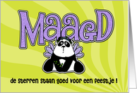 verjaardagsfeest uitnodigingen - Maagd (Birthday Party Invitations - Virgo) card