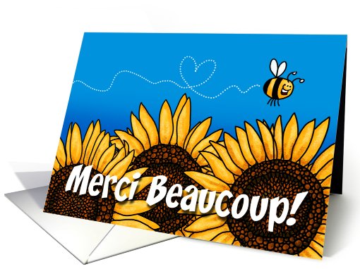 Merci Beaucoup - French Thank you card (426383)