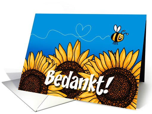 Bedankt - Dutch Thank you card (426389)