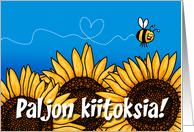 Paljon Kiitoksia - Finnish Thank you Card