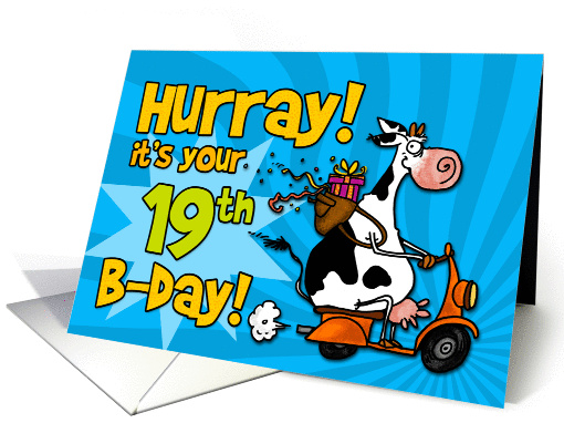 Hurray! it's your 19th birthday card (448198)