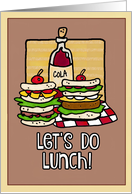 Let’s do Lunch Invitation card