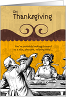A Relaxing Thanksgiving Meal card