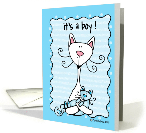 it's a boy ! card (46140)