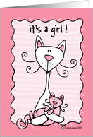 it’s a girl ! card