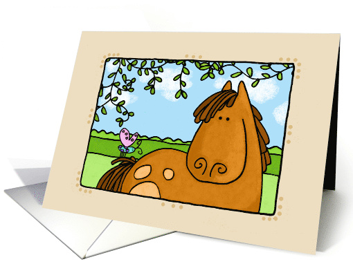 Thank You Friendship Horse card (47610)