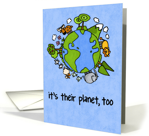 Earth Day Planet card (47789)