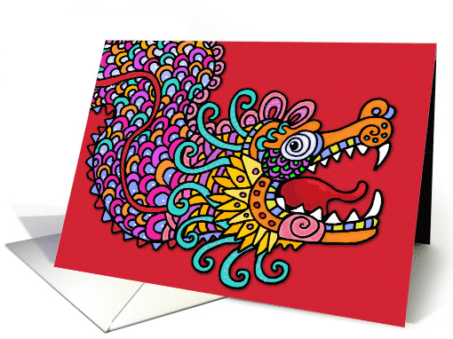 Chinese New Year Dragon card (52837)