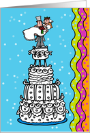 Wedding Cake Couple Congratulations card
