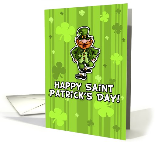 Happy St Patrick's Day - Leprechaun card (590704)