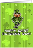Happy St Patrick’s Day - Leprechaun card