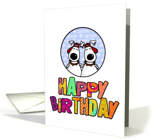 Happy Birthday - Gemini card (604118)