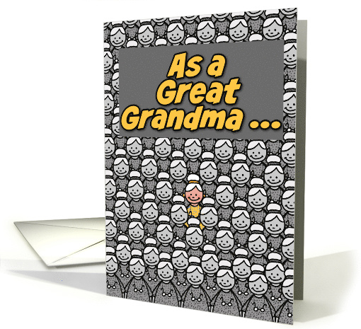 As A Great Grandma Happy Mother's Day card (617109)