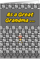 One In a Million Great-Grandma Happy Birthday card