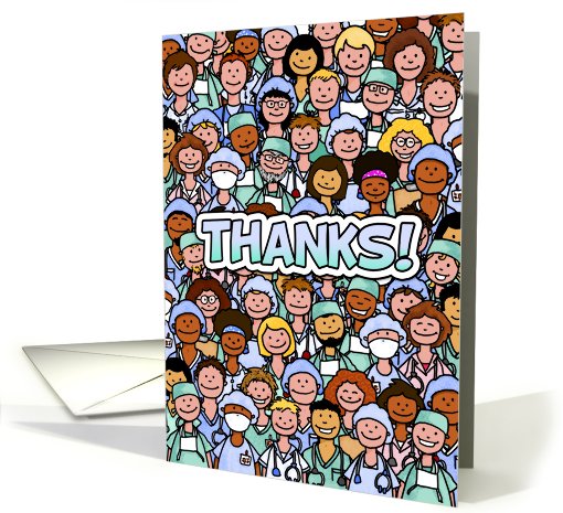 Group of Nurses - Thanks card (619768)