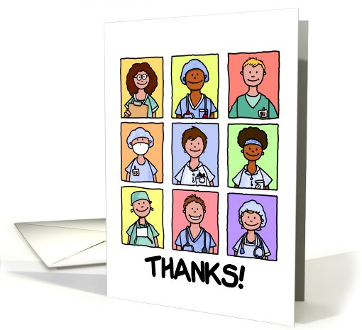 Medical Staff - Thanks From Cancer Patient card (619789)
