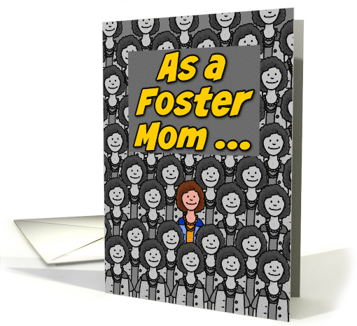 One in a Million Foster Mom Happy Mother's Day card (621419)