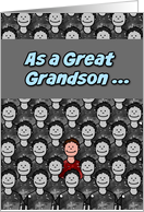 One in a Million Great Grandson Happy Birthday card