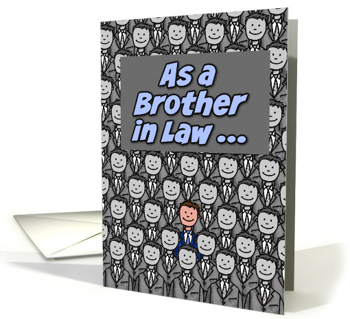 One in a Million Brother in law Happy Birthday card (627262)