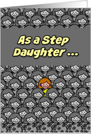 One in a Million Great Step Daughter Happy Mother’s Day card