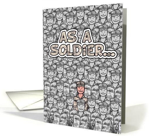 Soldier  - Happy Birthday! card (627668)