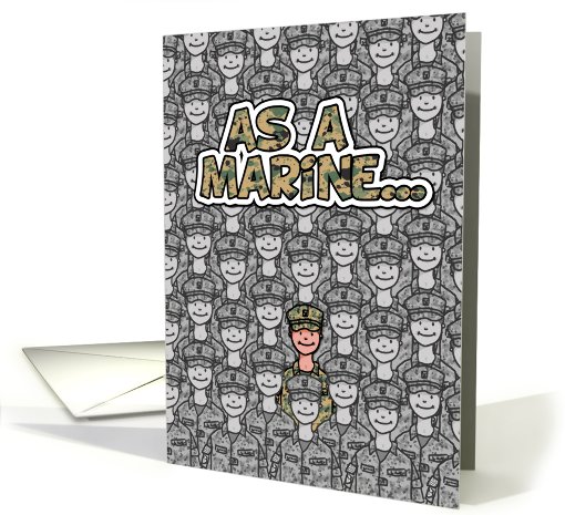 Marine (female) - Happy Birthday! card (627672)