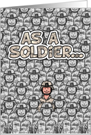 Soldier - Happy Birthday! card