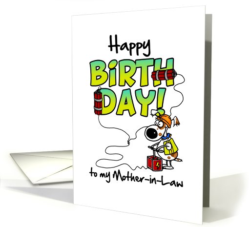 Happy Birthday to my mother-in-law - birthday blast card (676118)