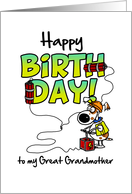 Happy Birthday to my great grandmother - birthday blast card