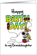 Happy Birthday to my granddaughter - birthday blast card