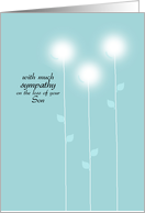 Sympathy - Loss of Son card