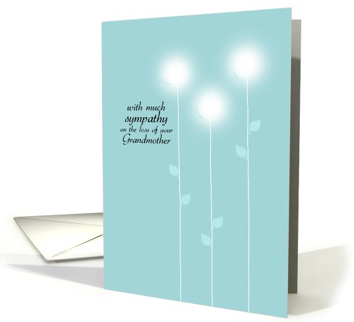 Sympathy - Loss of Grandmother card (680886)