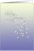 Sympathy - Loss of Child card