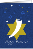 Happy Passover shofar card