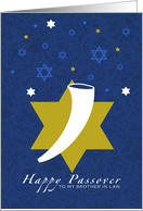 Brother in Law Happy Passover shofar card