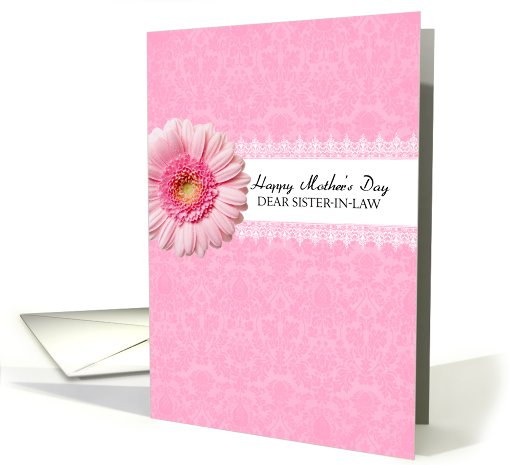 Sister-in-Law - gerbera daisy - Happy Mother's Day card (691747)