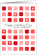 To My Godfather - Hearts and Squares - Valentine’s Day card