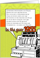 1955 - Fun facts birthday - cost of living card