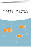 Happy Norooz - to my son card