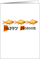Happy Norooz - goldfish card